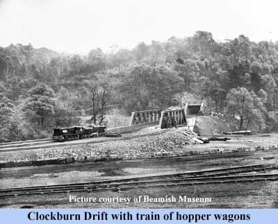 Train crossing the bridge to Clockburn Drift