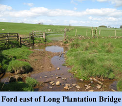 The ford east of Long Plantation Bridge